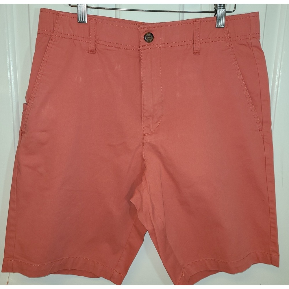 Mens Architect Active Flex Deck Shorts 32 W‎ Mauve Cotton Spandex 10" inseam